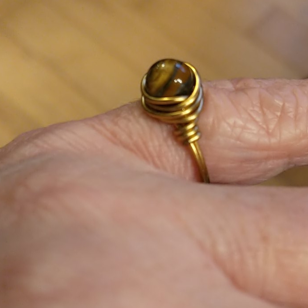 🇨🇦Gorgeous Tiger's eye Pinky Ring